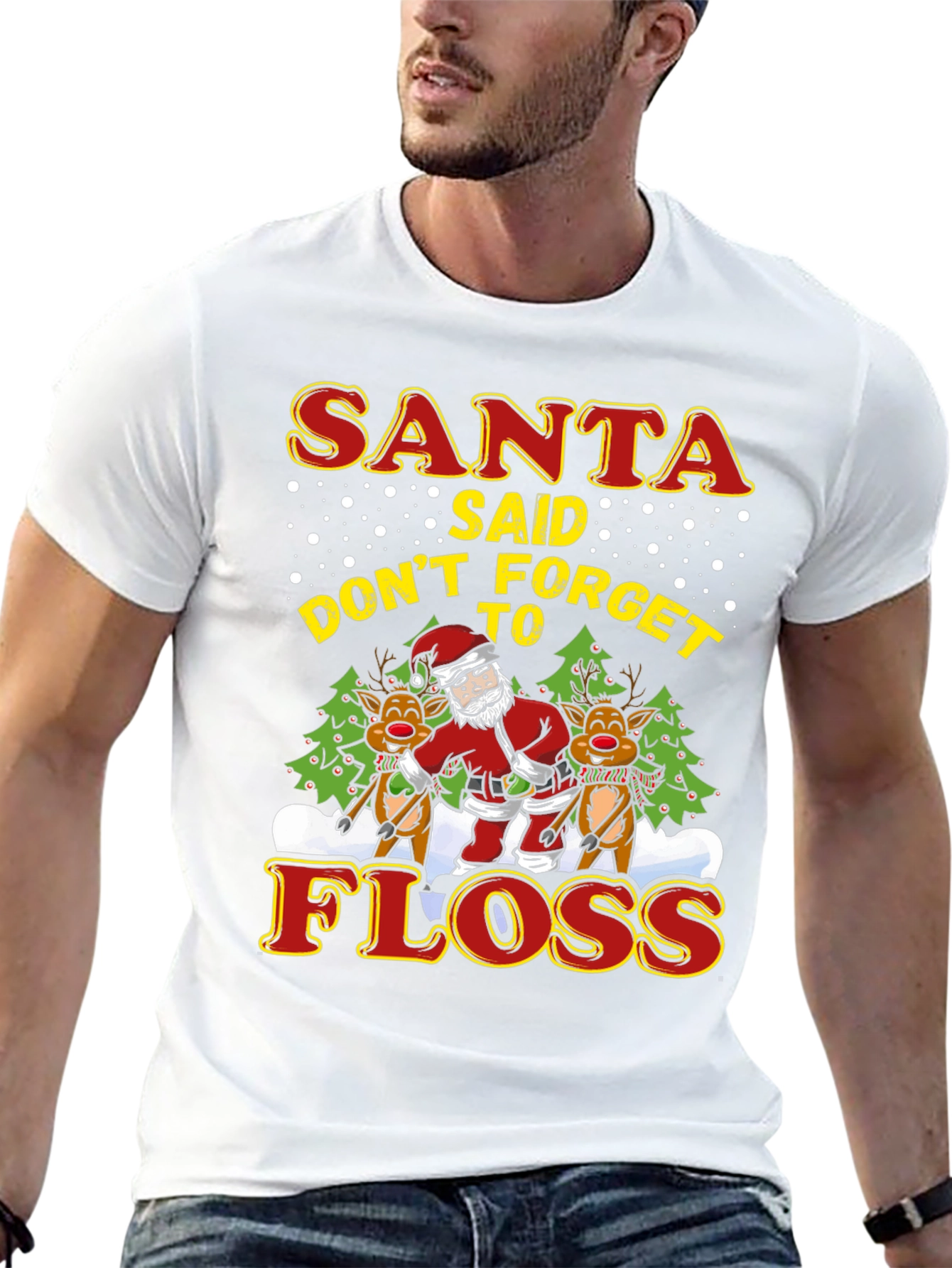 Santa Floss T-Shirt - Holiday Fun
