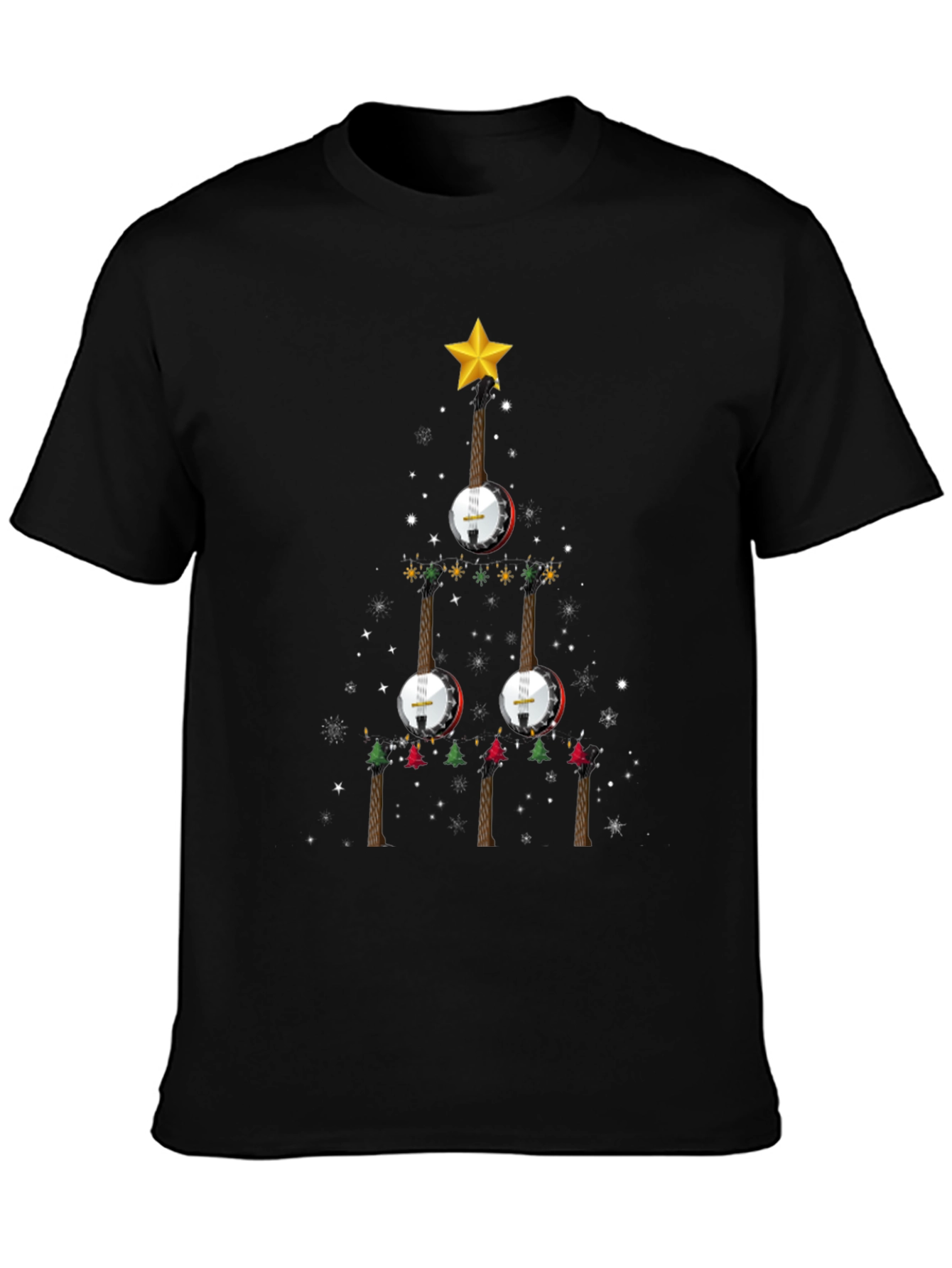 Banjo Christmas Tree Graphic Tee