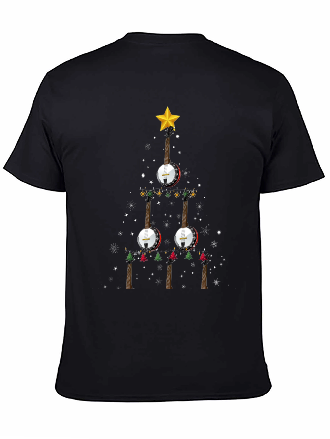 Banjo Christmas Tree Graphic Tee