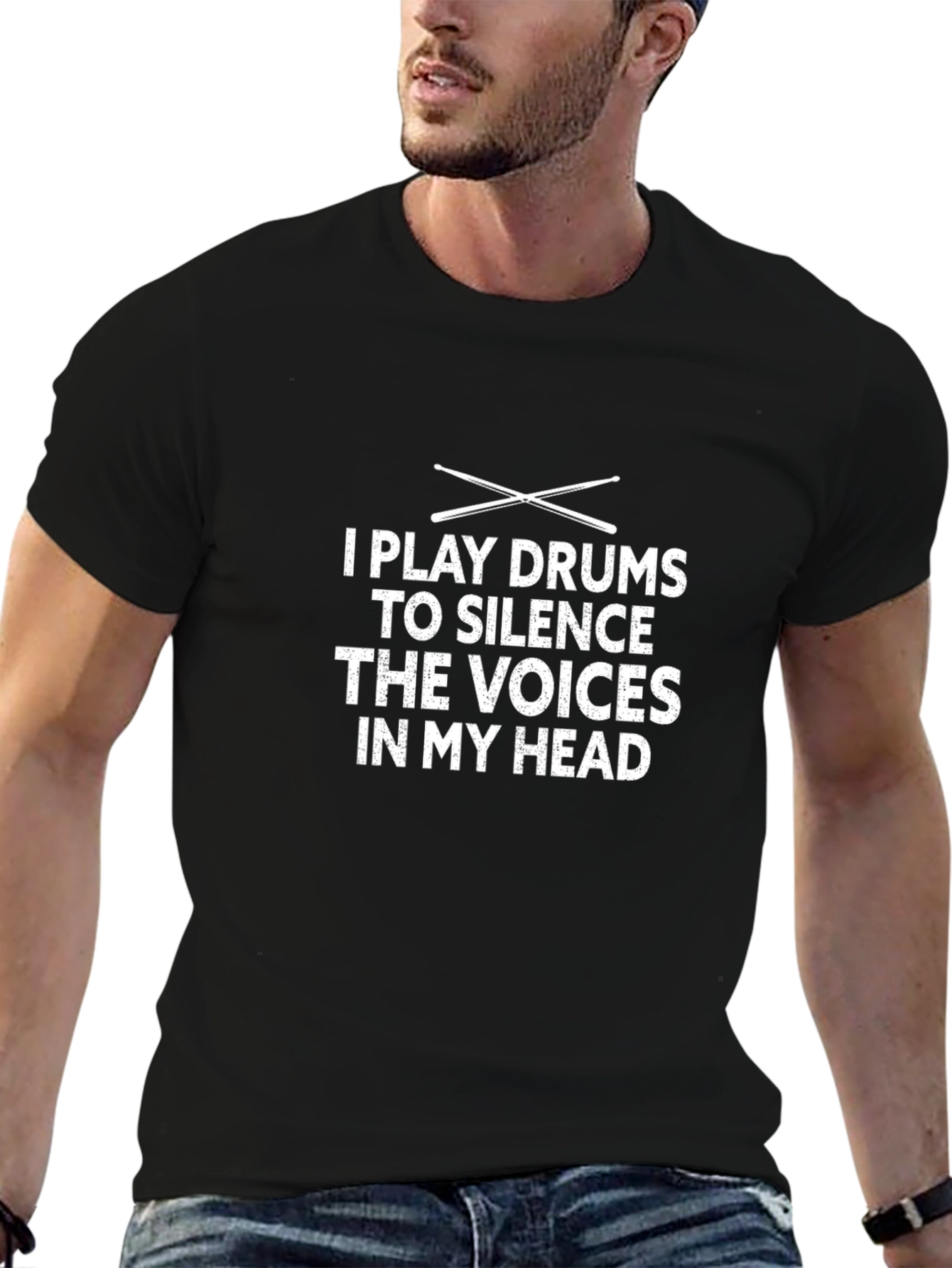 Drummer T-Shirt - Silence the Voices Tee