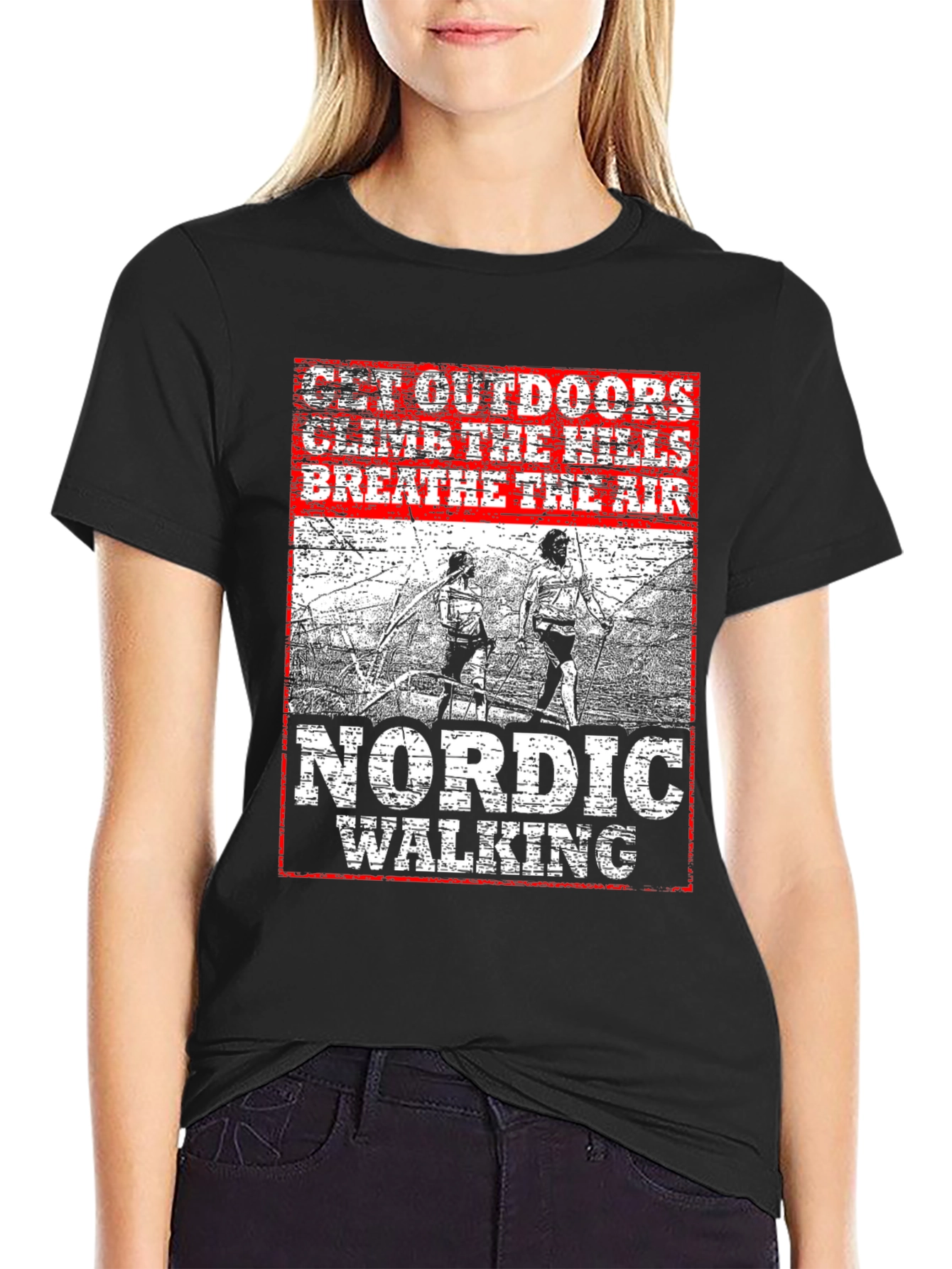 Nordic Walking Outdoor Adventure T-Shirt