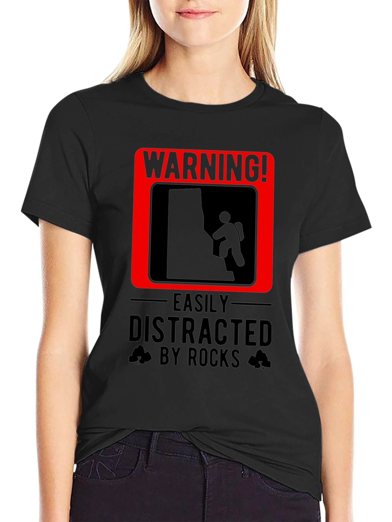 Warning! Easily Distracted By Rocks T-Shirt