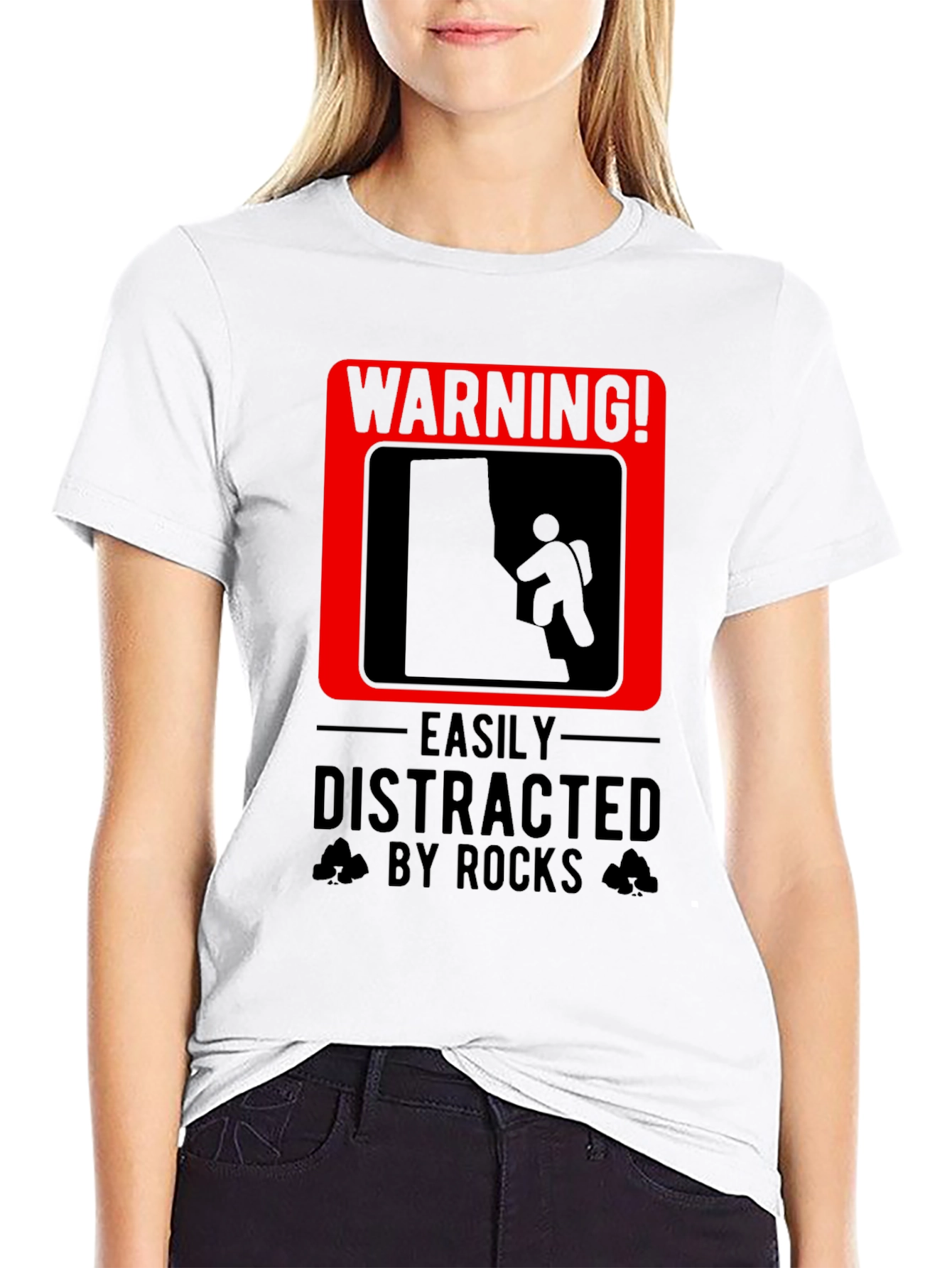 Warning! Easily Distracted By Rocks T-Shirt