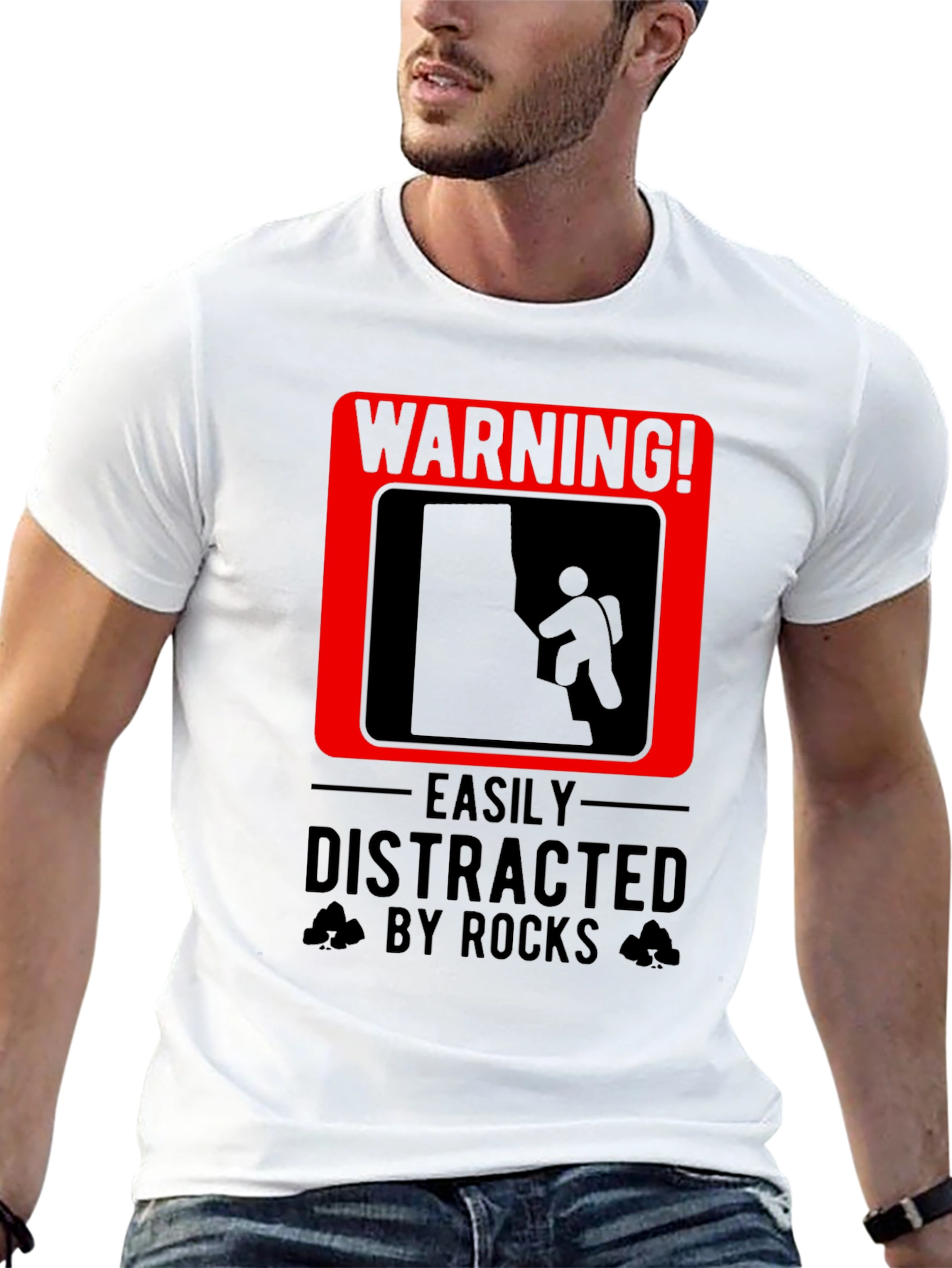 Warning! Easily Distracted By Rocks T-Shirt