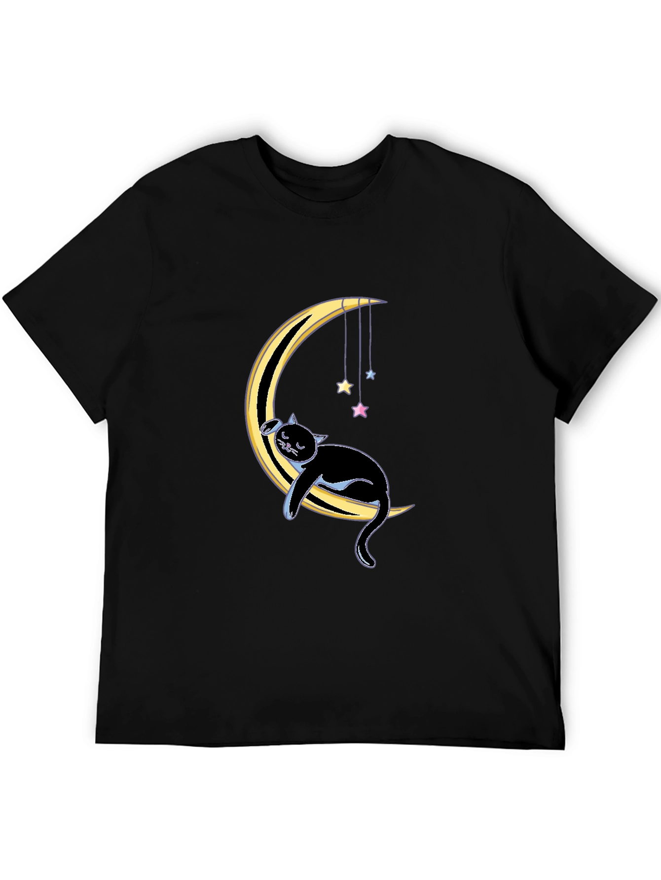 Cat on Moon Graphic Tee