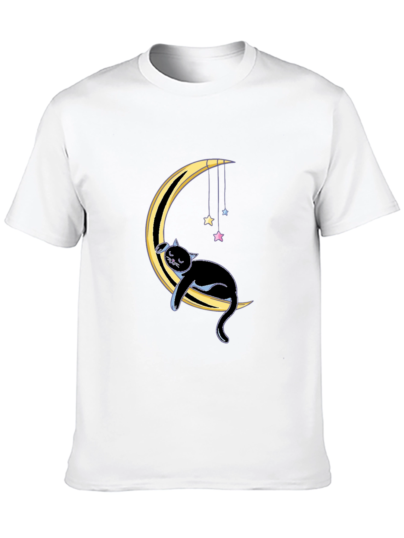 Cat on Moon Graphic Tee