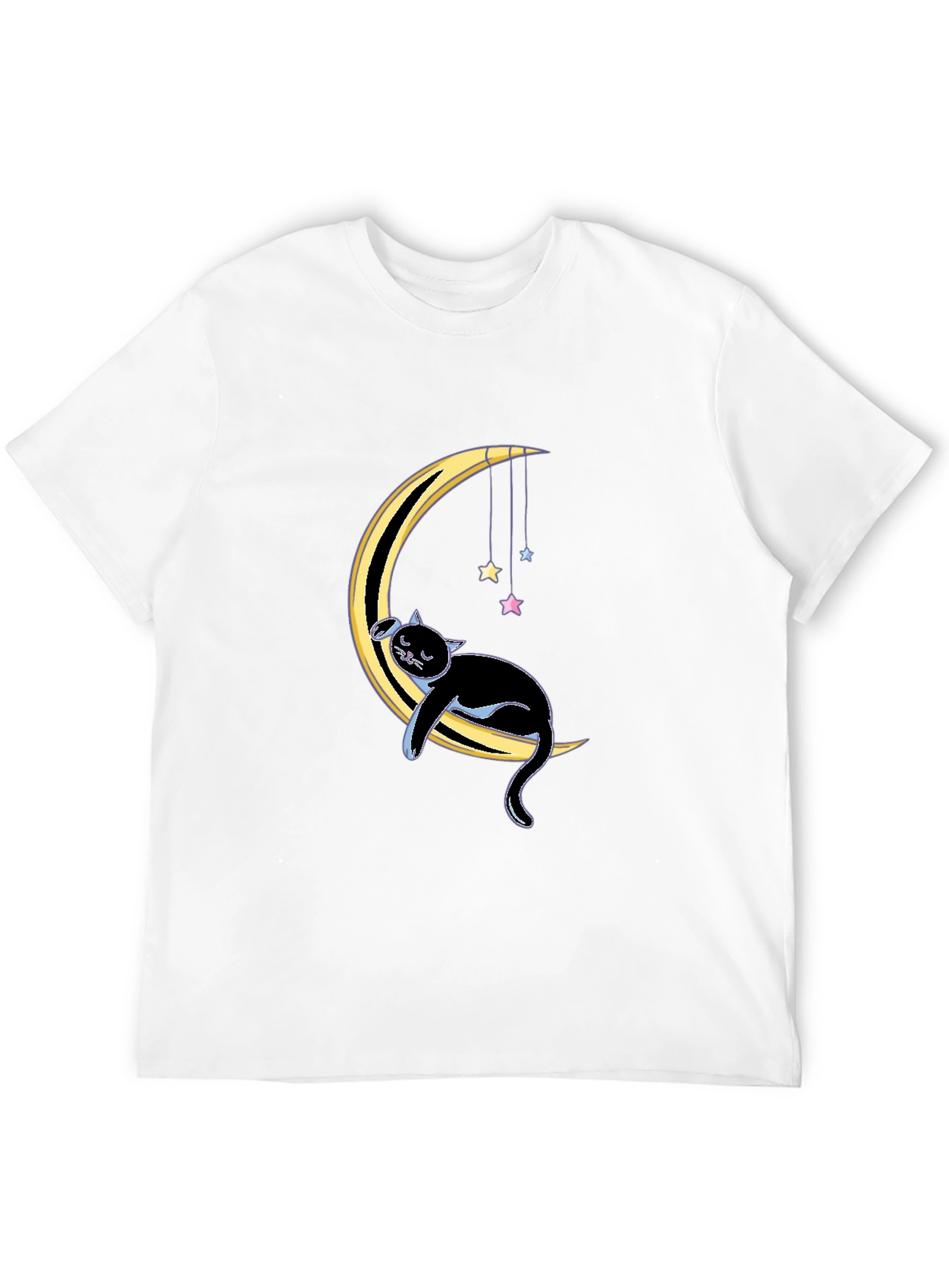 Cat on Moon Graphic Tee