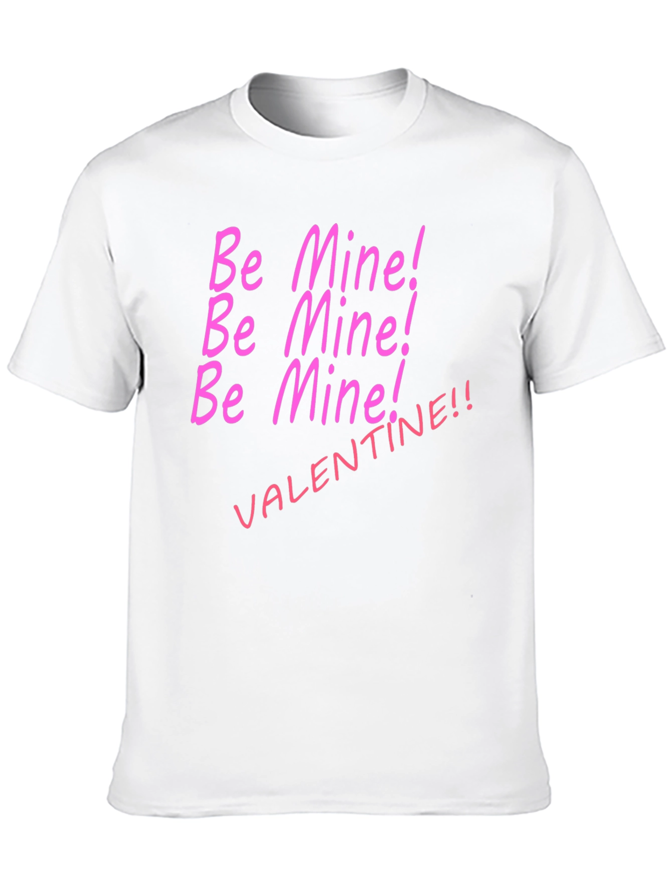 Be Mine Valentine T-Shirt - Black Cotton Tee