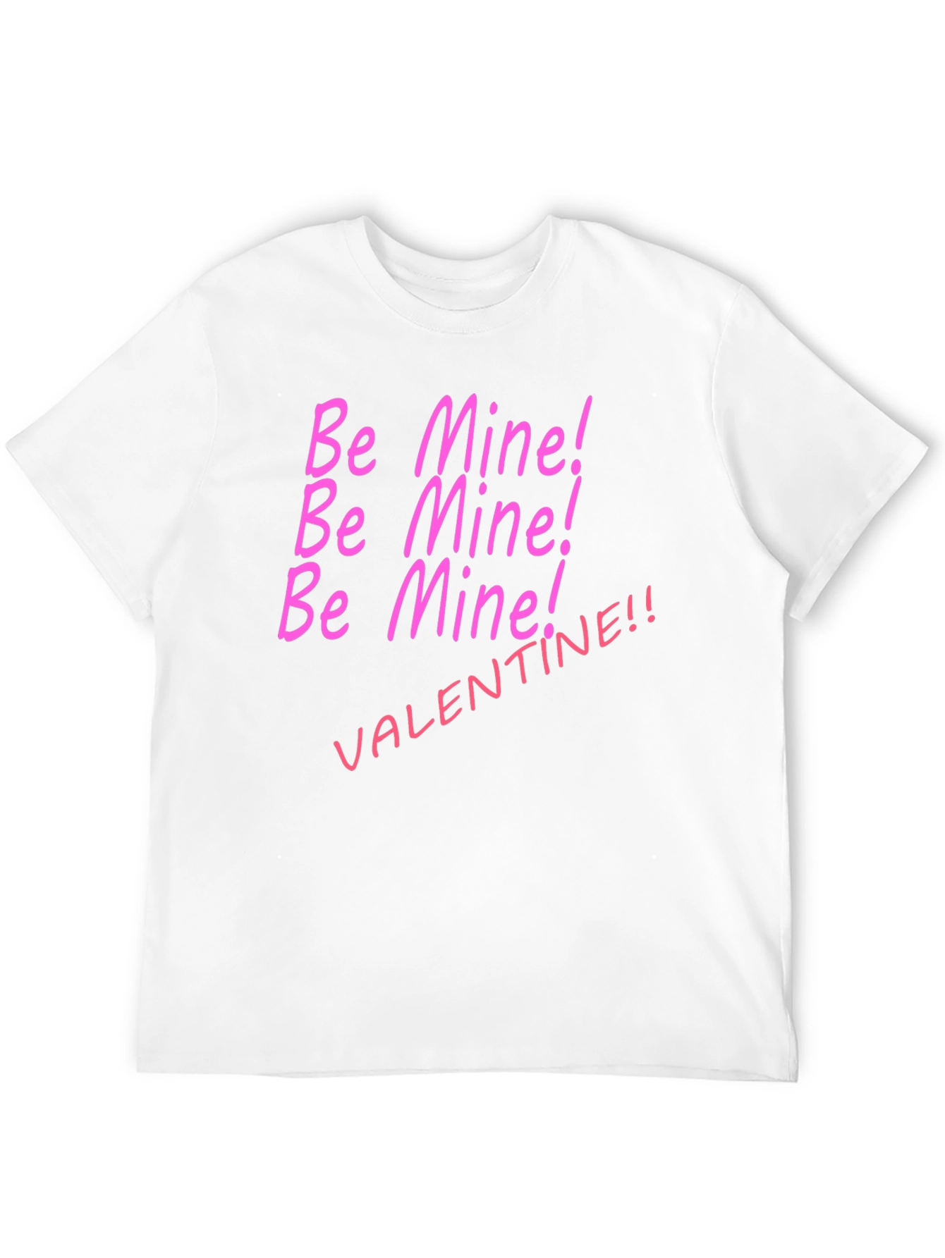 Be Mine Valentine T-Shirt - Black Cotton Tee