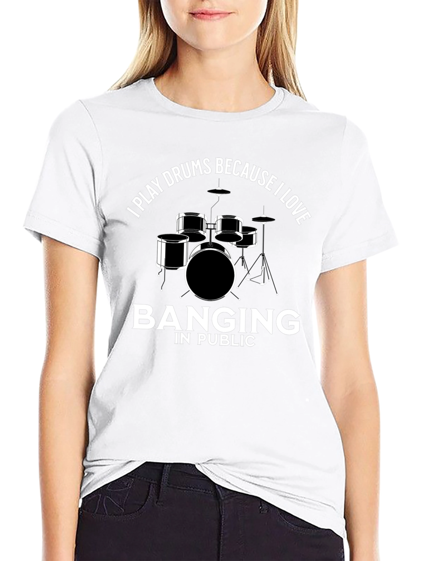 Drummer T-Shirt: I Play Drums Because I Love Banging