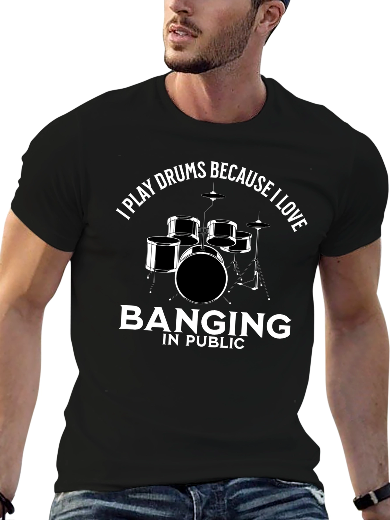Drummer T-Shirt: I Play Drums Because I Love Banging