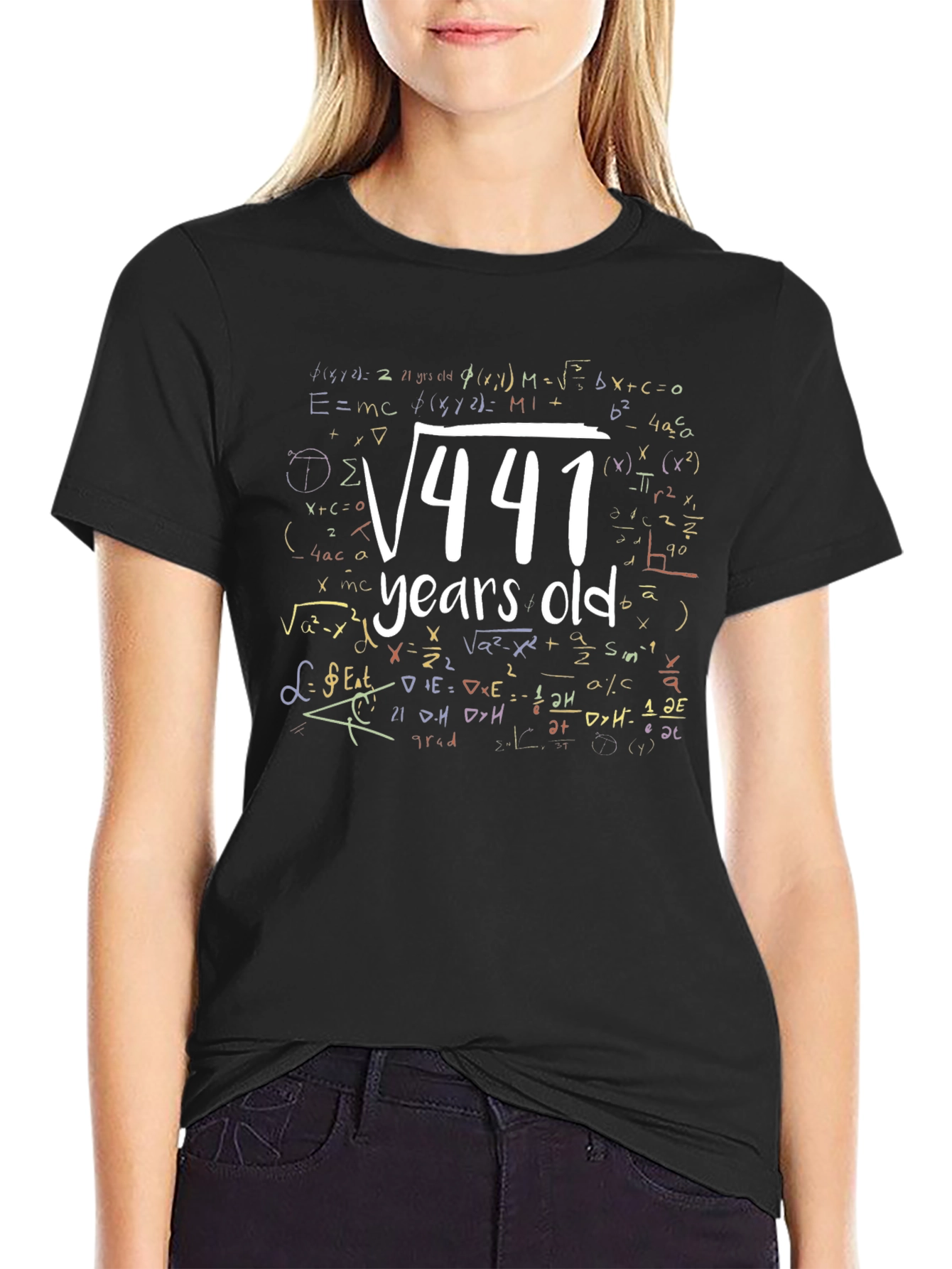 Math 21 Years Old T-Shirt Birthday Gift Idea
