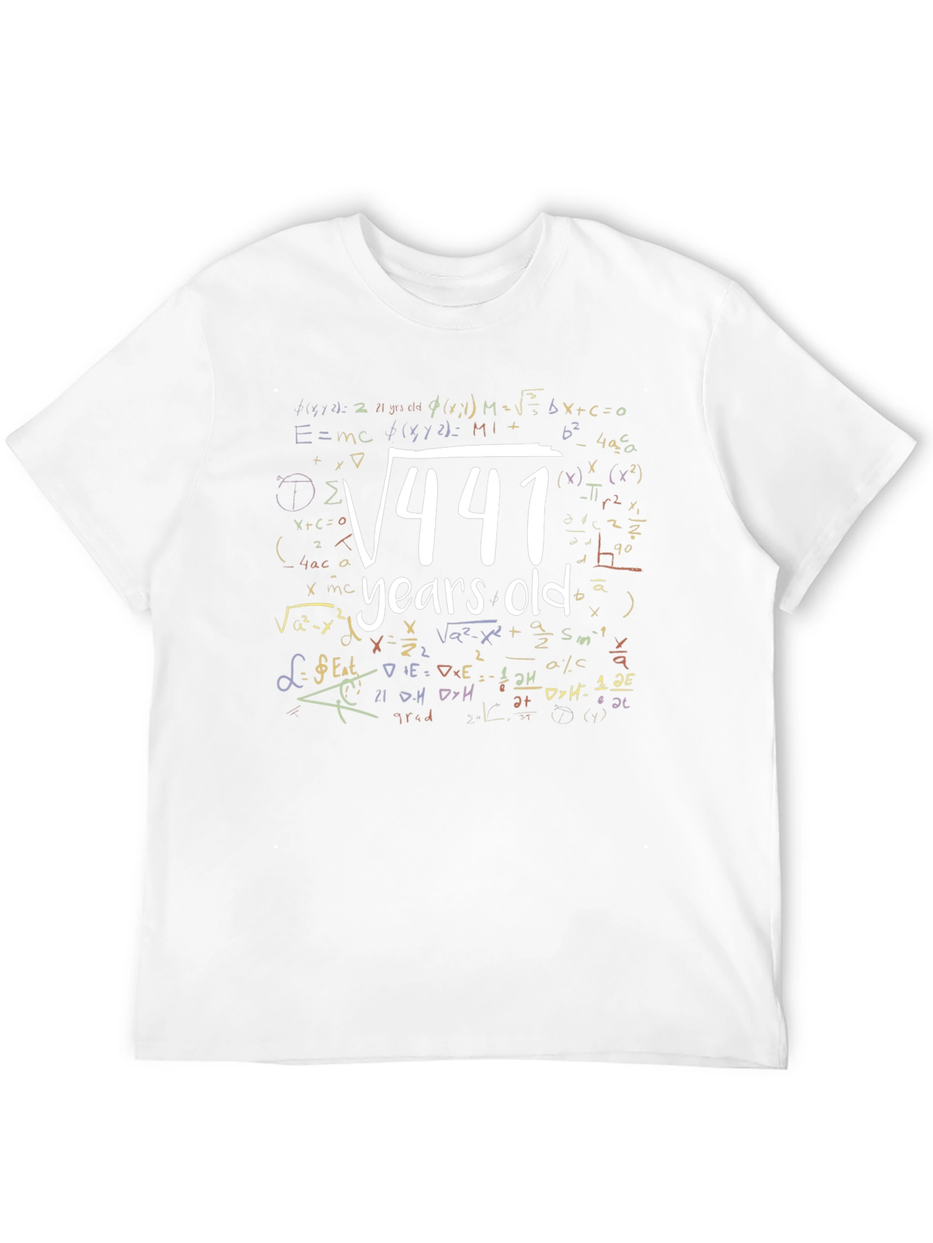 Math 21 Years Old T-Shirt Birthday Gift Idea