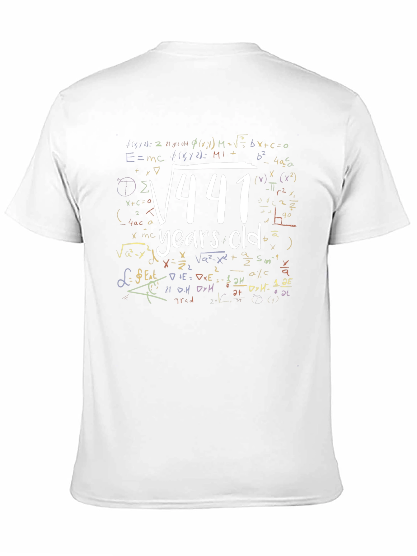 Math 21 Years Old T-Shirt Birthday Gift Idea