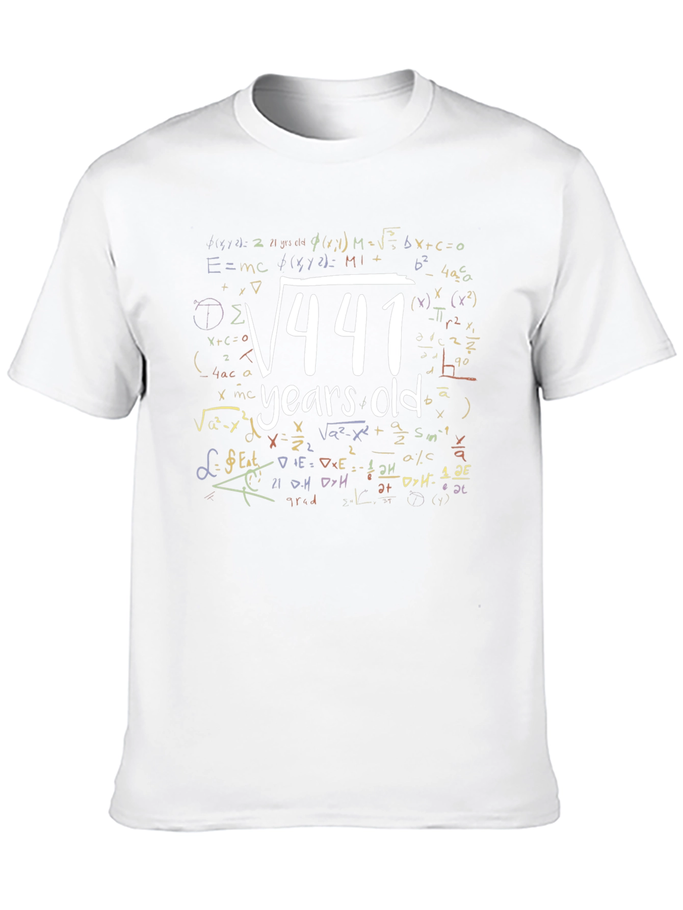 Math 21 Years Old T-Shirt Birthday Gift Idea
