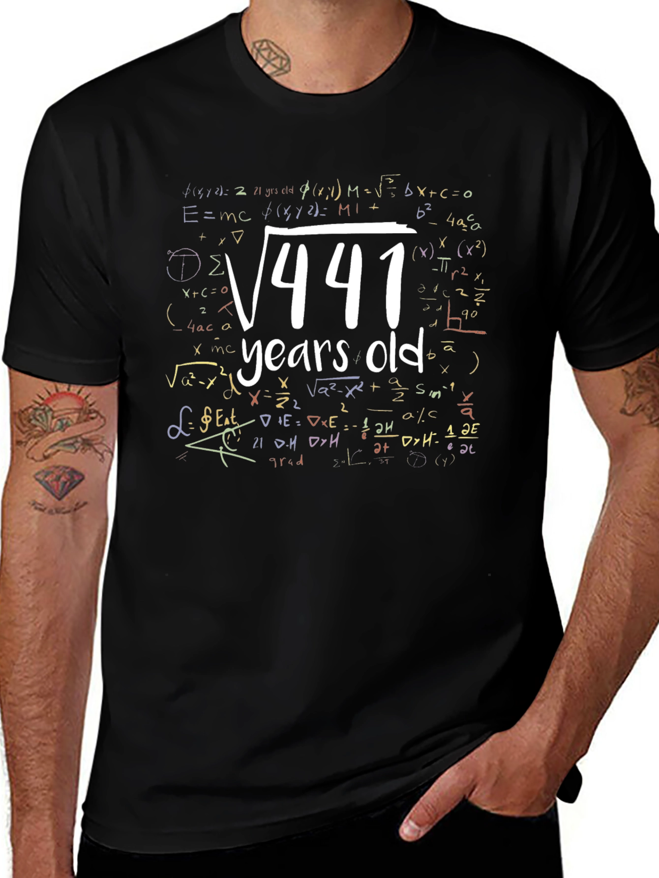 Math 21 Years Old T-Shirt Birthday Gift Idea