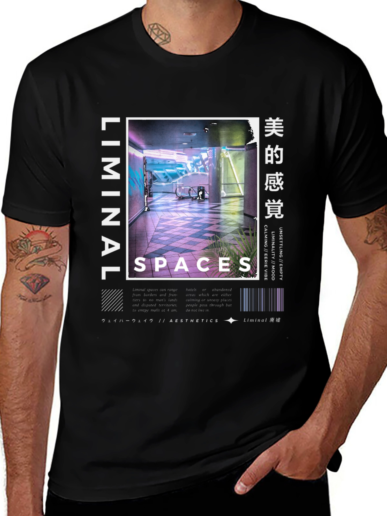 Liminal Spaces Graphic Tee - Aesthetic Design