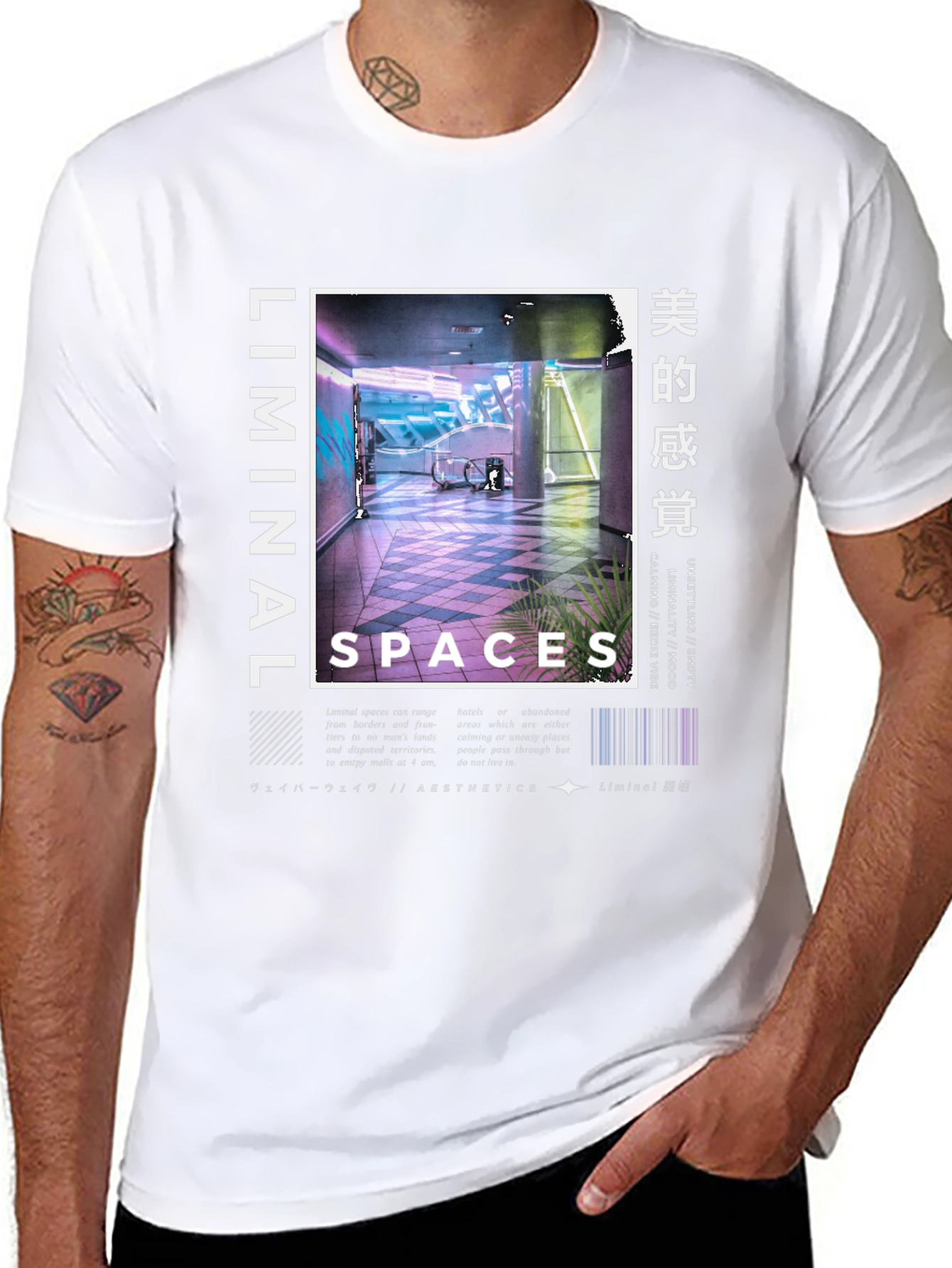 Liminal Spaces Graphic Tee - Aesthetic Design