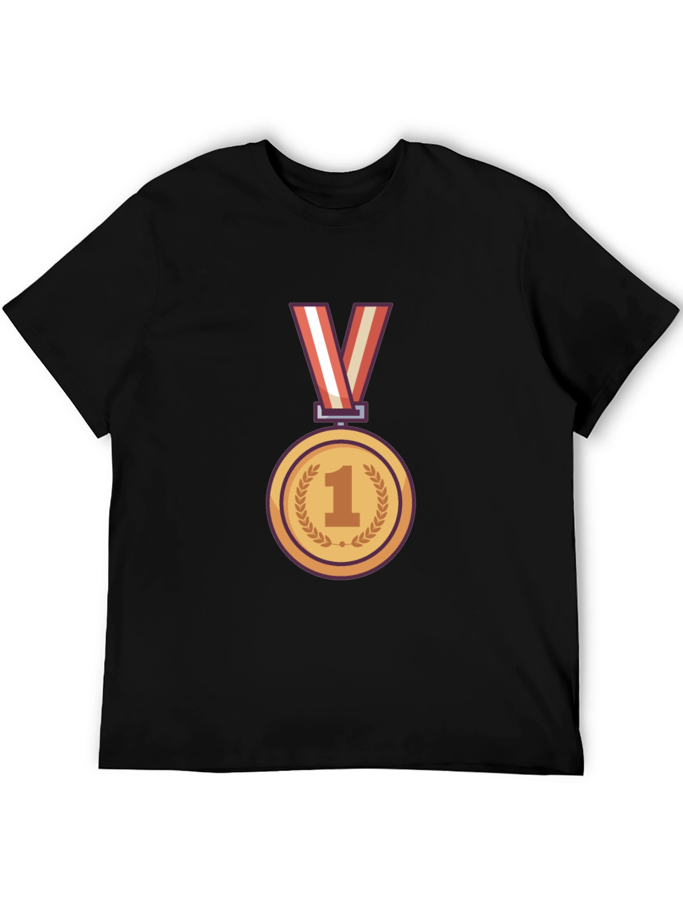 Champion T-Shirt with Gold Medal Graphic
