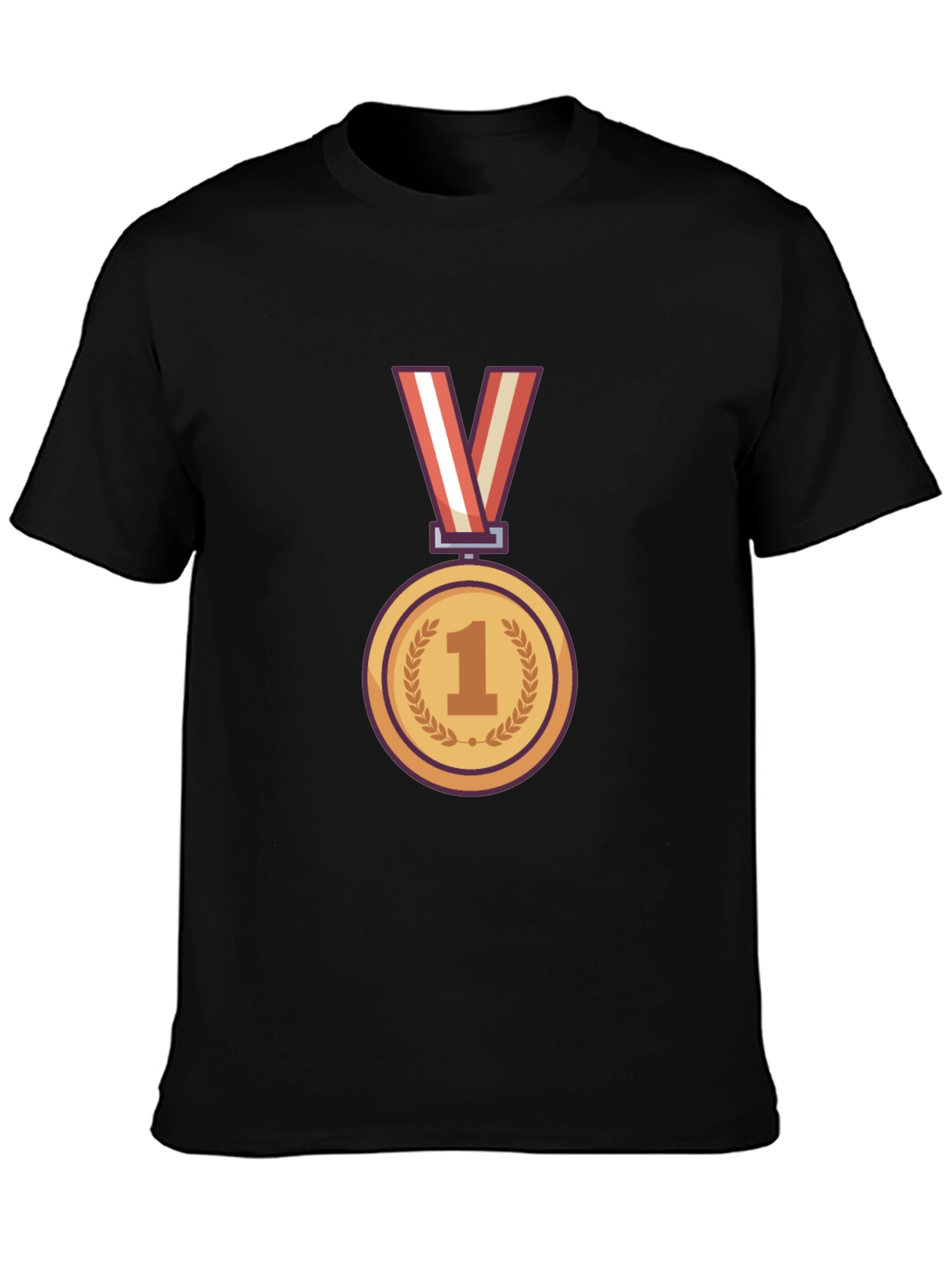 Champion T-Shirt with Gold Medal Graphic