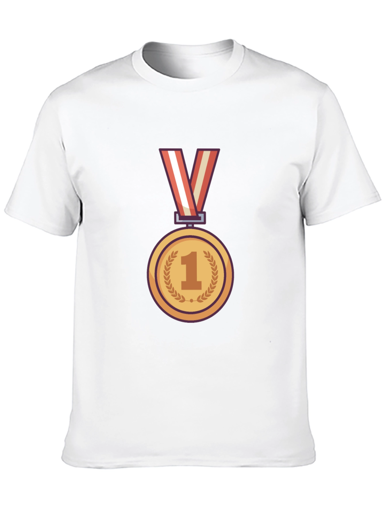 Champion T-Shirt with Gold Medal Graphic