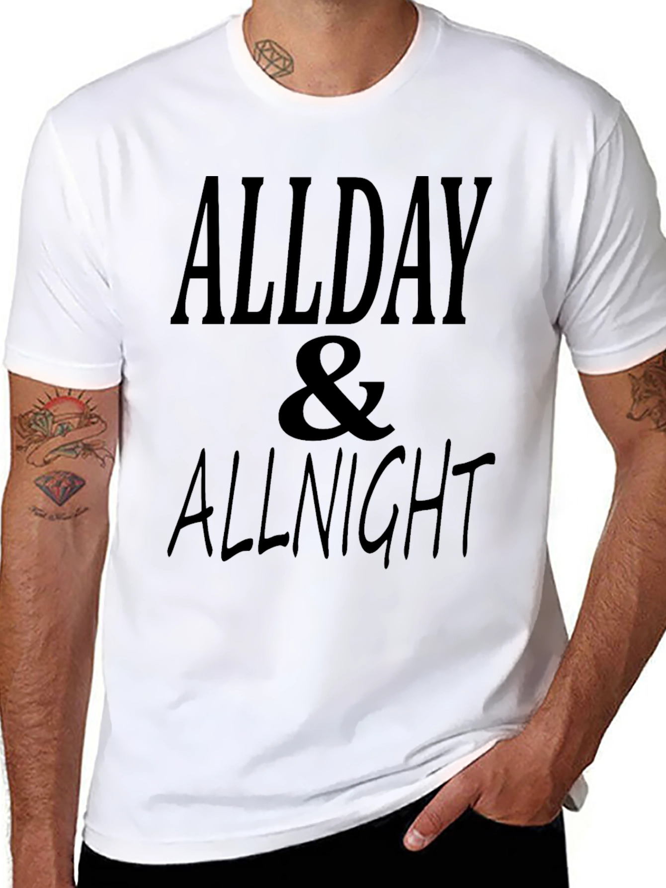 All Day & All Night Black T-Shirt