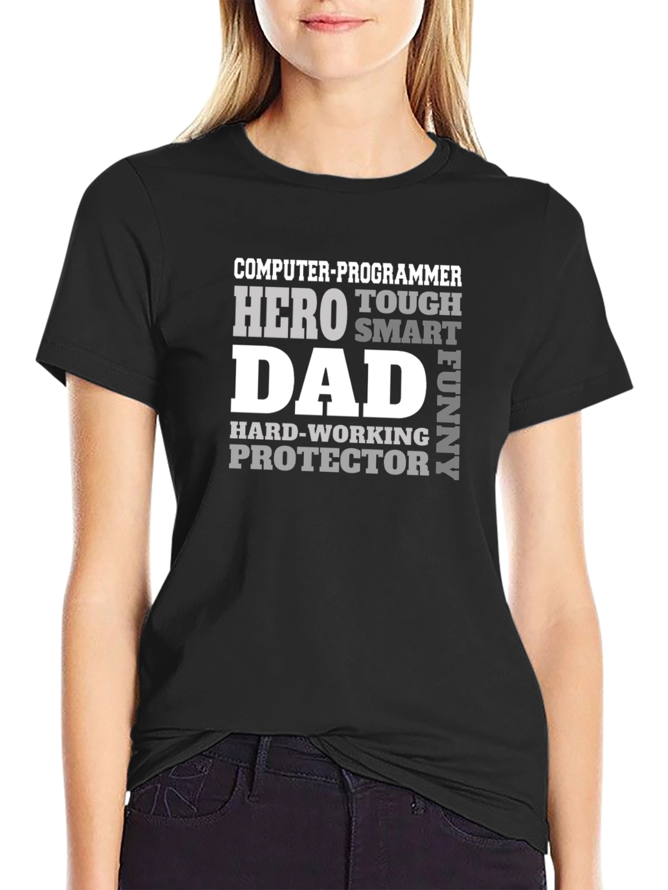 Computer Programmer Dad Hero T-Shirt