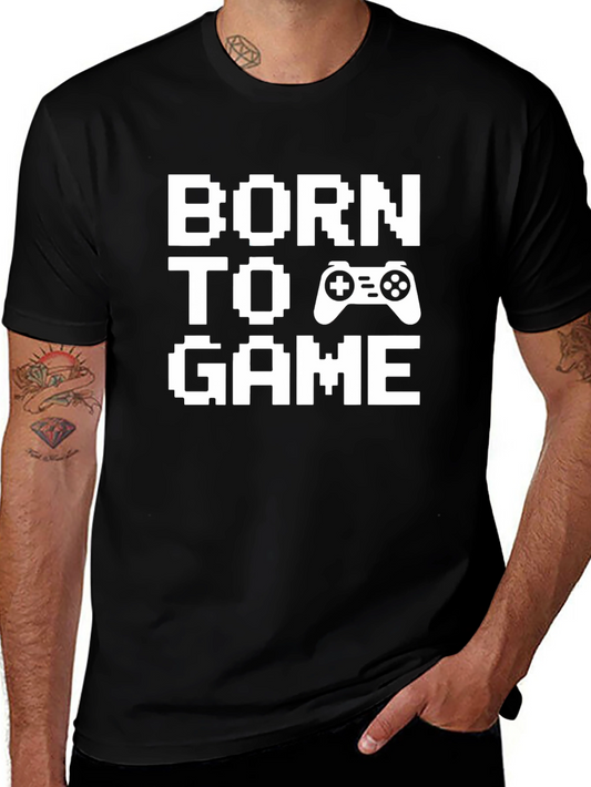 Born to Game T-Shirt - Pixel Art Gamer Tee