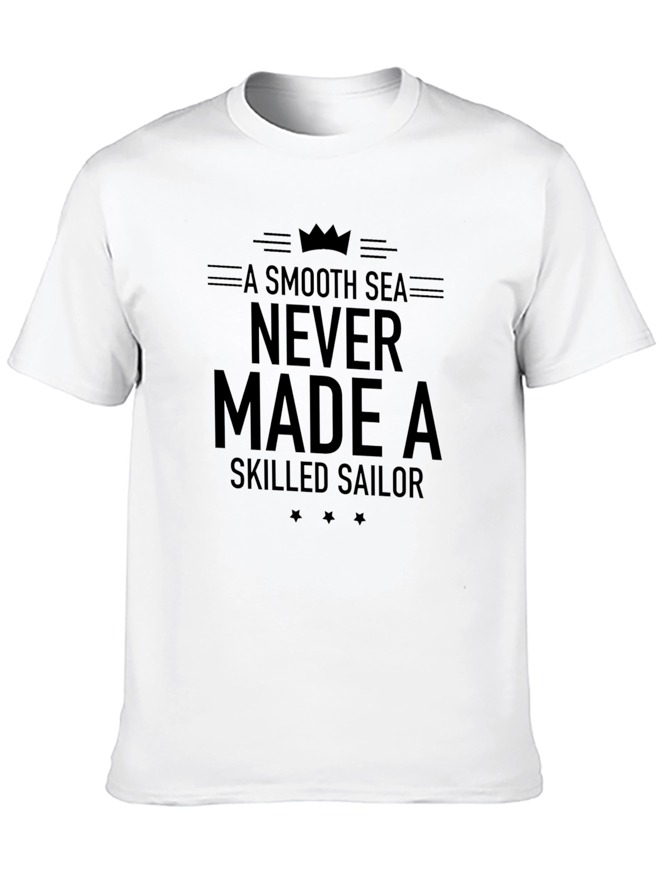 A Smooth Sea T-Shirt - Skilled Sailor Design