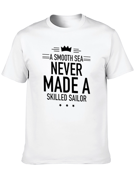 A Smooth Sea T-Shirt - Skilled Sailor Design