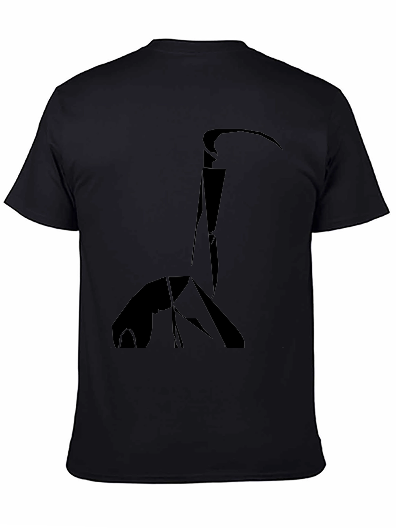 Abstract Grim Reaper Black T-Shirt