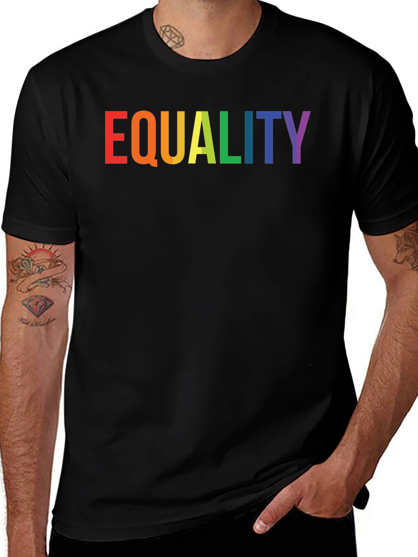Equality Rainbow Graphic T-Shirt
