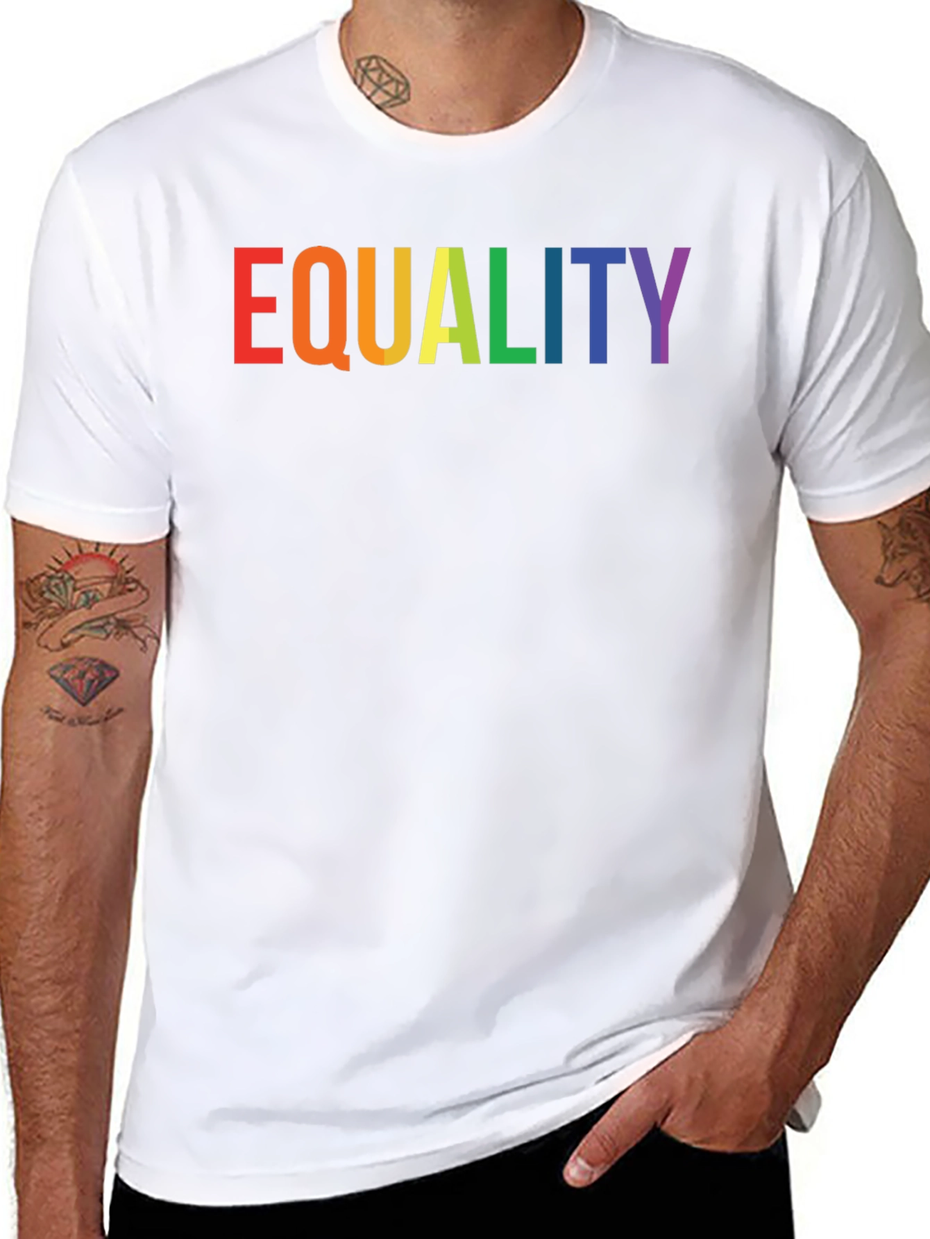 Equality Rainbow Graphic T-Shirt
