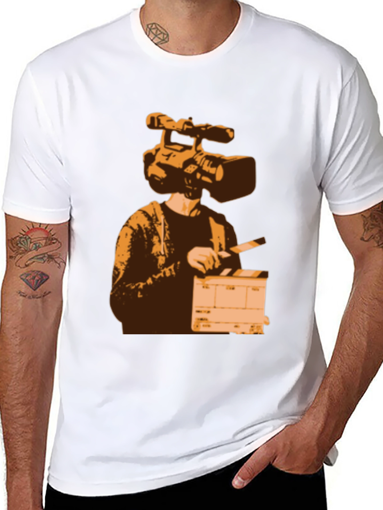 Camera Head Filmmaker Graphic Tee
