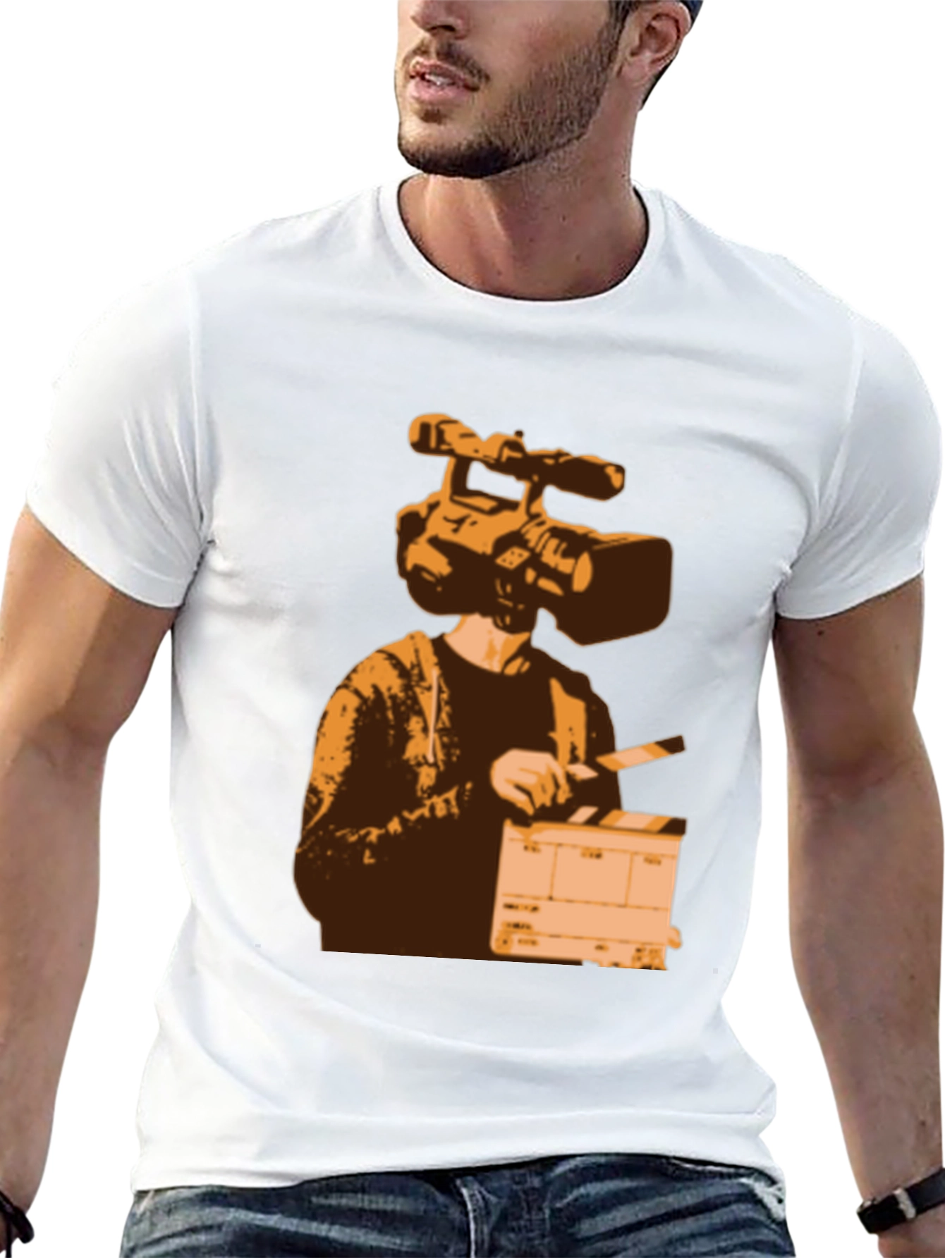 Camera Head Filmmaker Graphic Tee