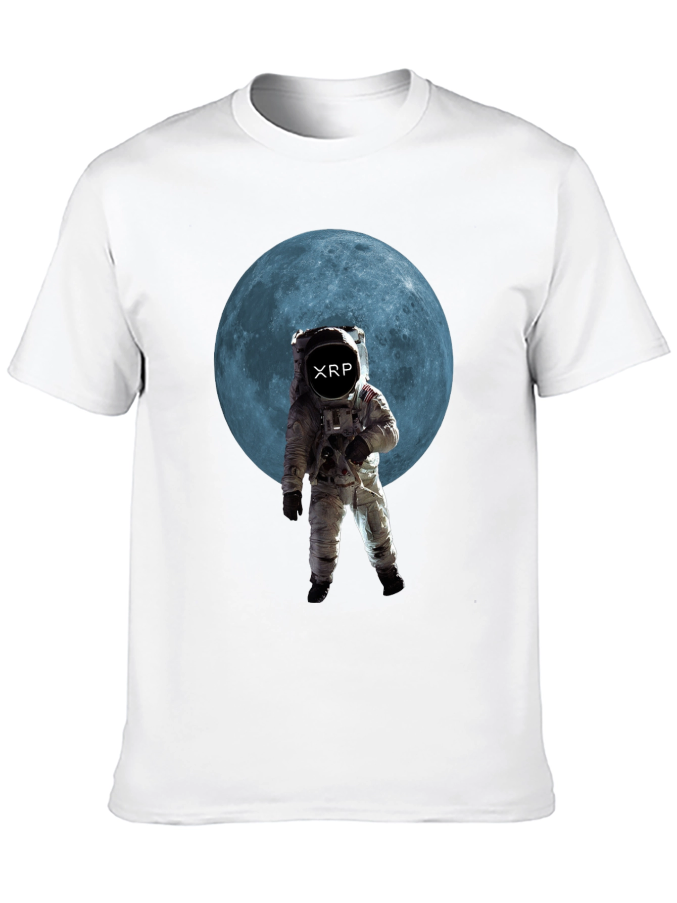 XRP Crypto Astronaut T-Shirt - Black