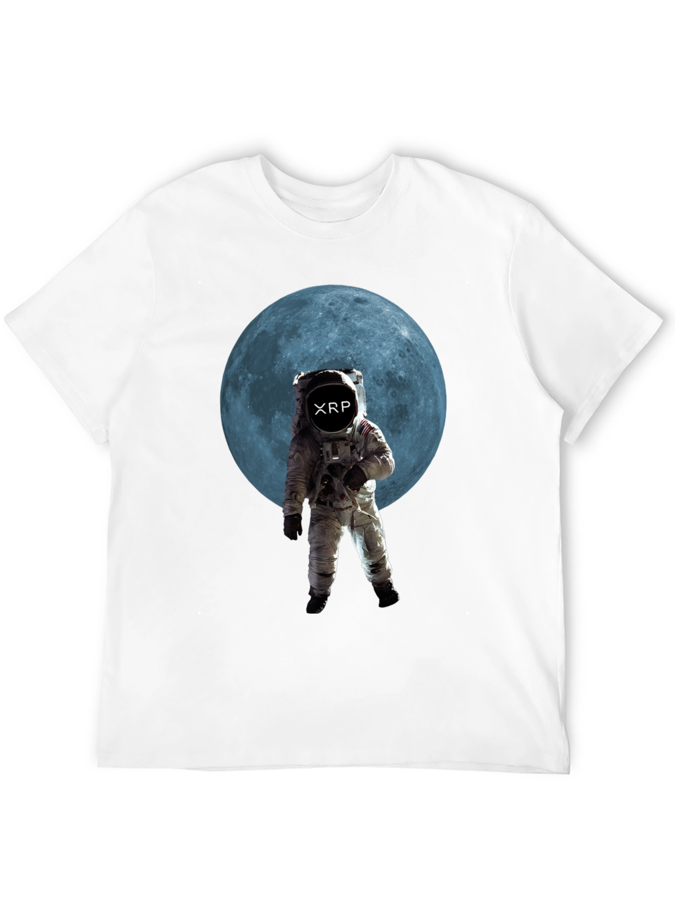 XRP Crypto Astronaut T-Shirt - Black