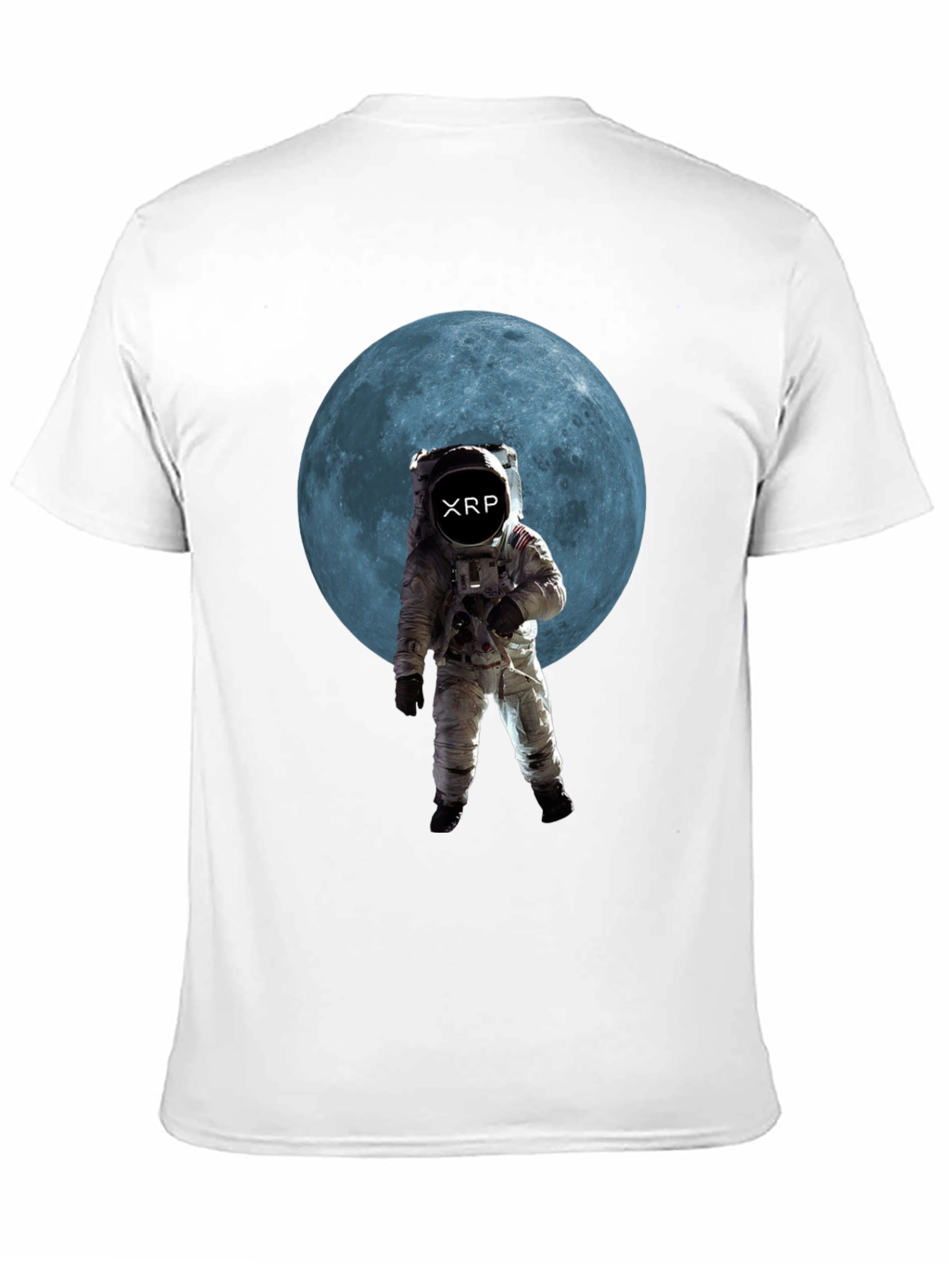 XRP Crypto Astronaut T-Shirt - Black