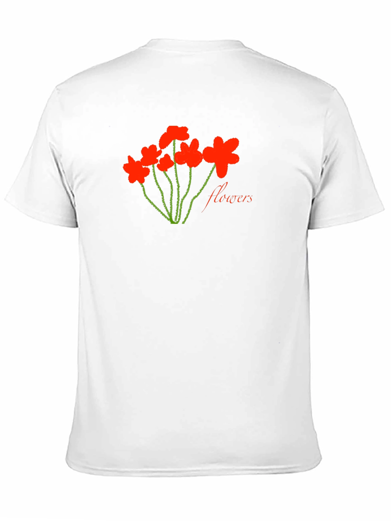 Flowers Graphic Tee - Soft Cotton Blend