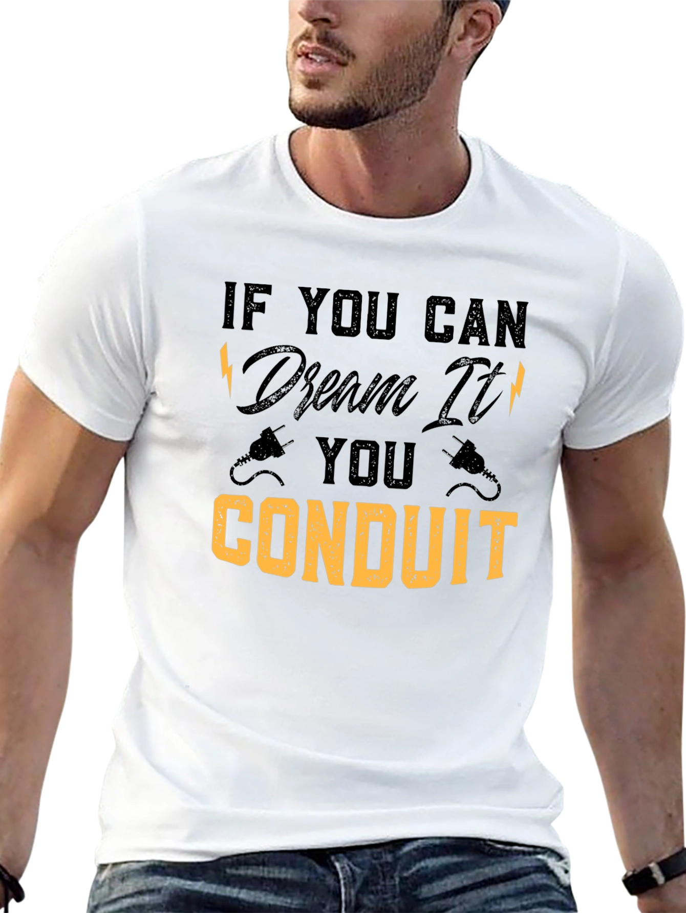 Electrician Dream Conduit Graphic T-Shirt