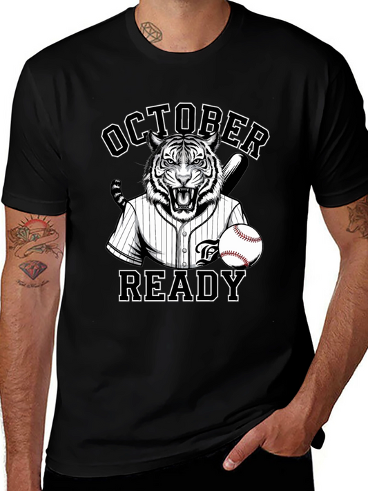 October Ready Baseball Tiger T-Shirt