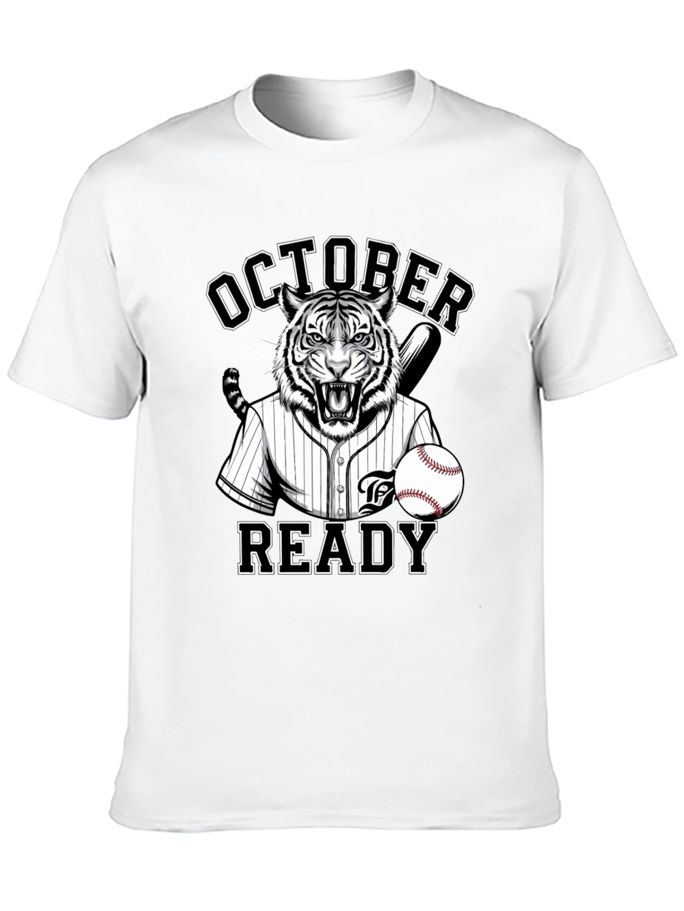 October Ready Baseball Tiger T-Shirt