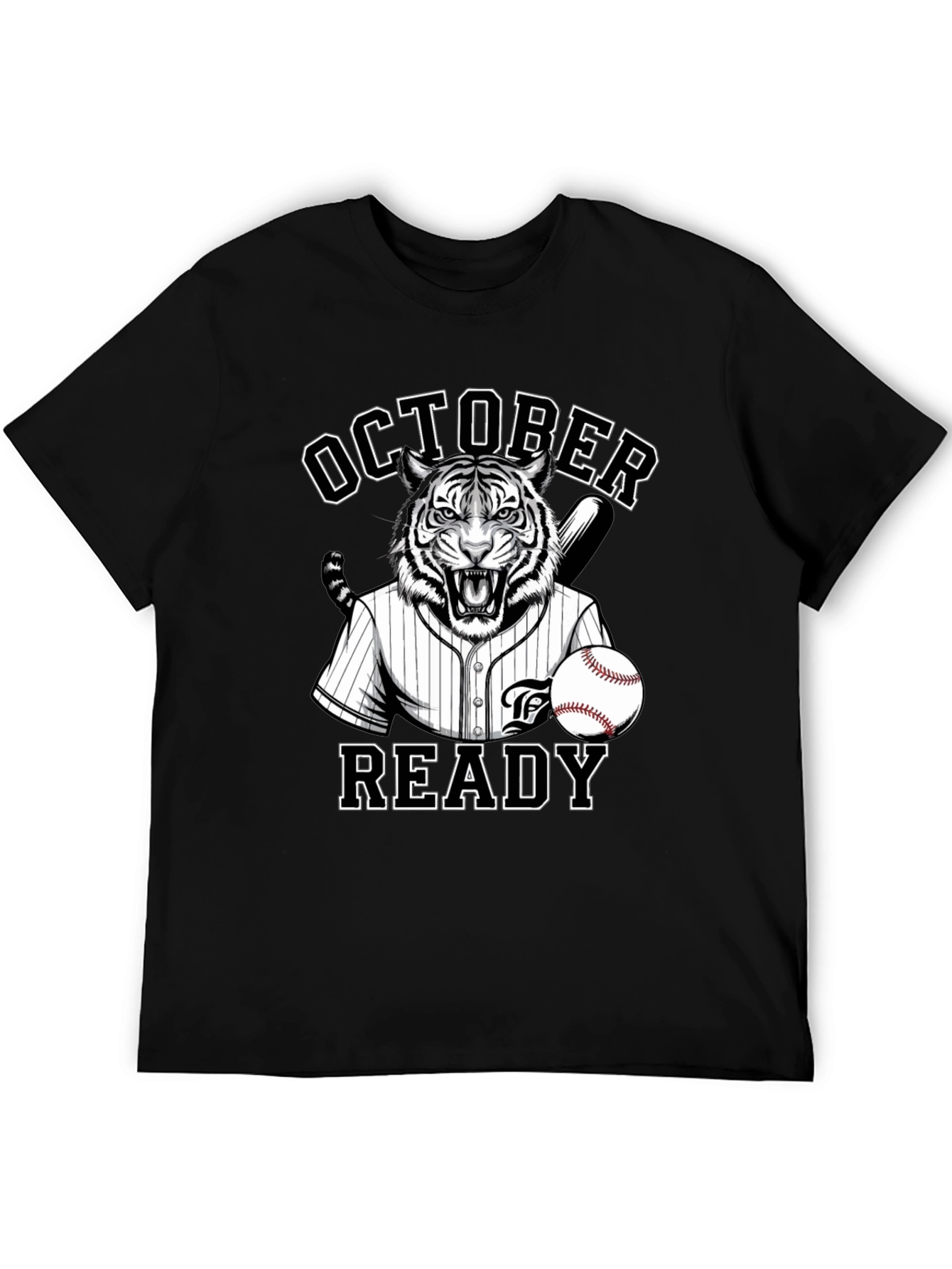October Ready Baseball Tiger T-Shirt