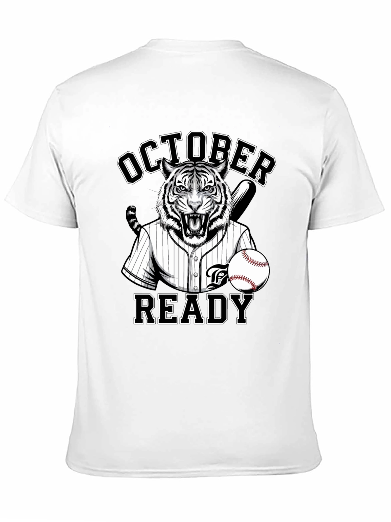 October Ready Baseball Tiger T-Shirt