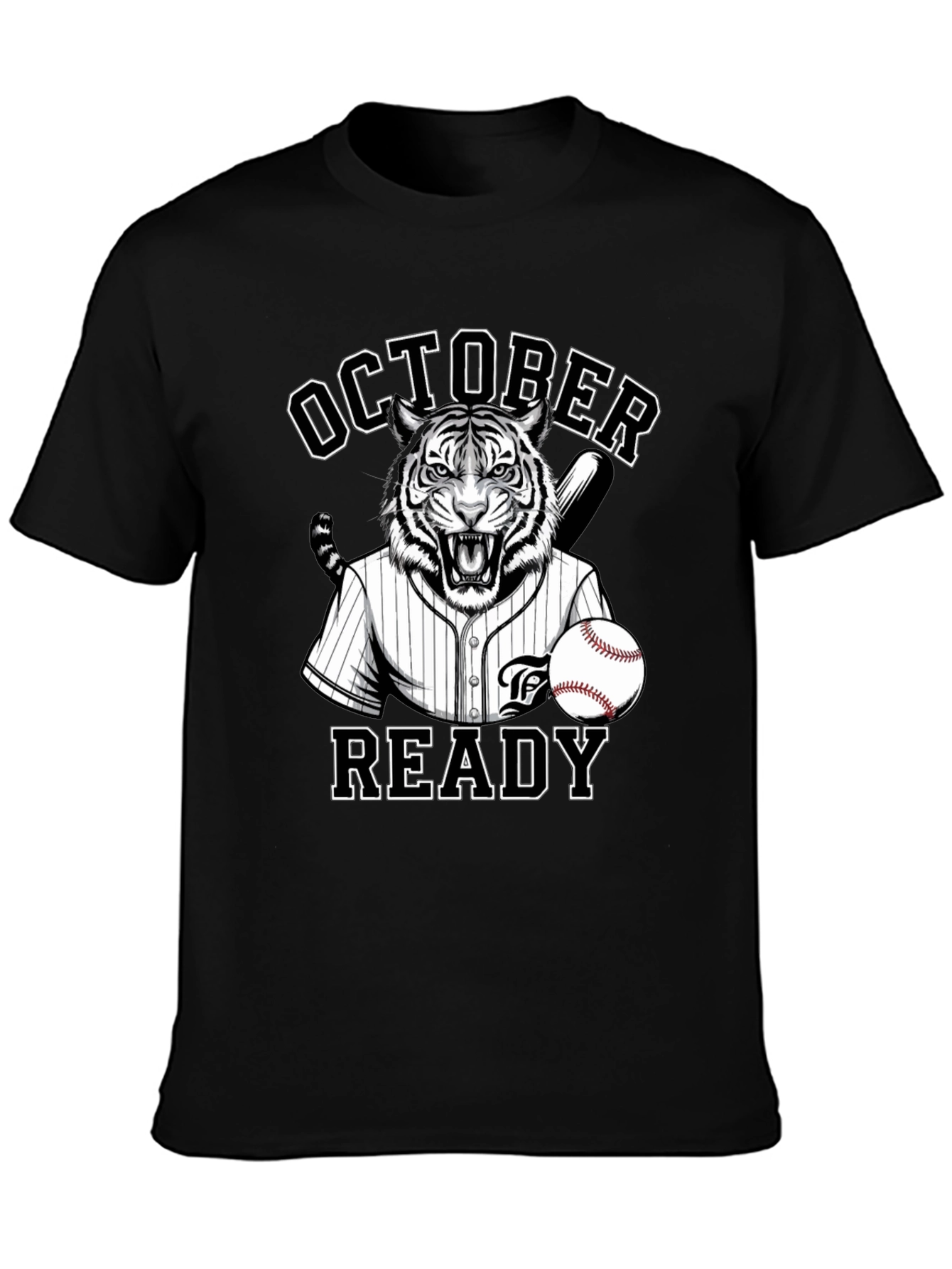 October Ready Baseball Tiger T-Shirt