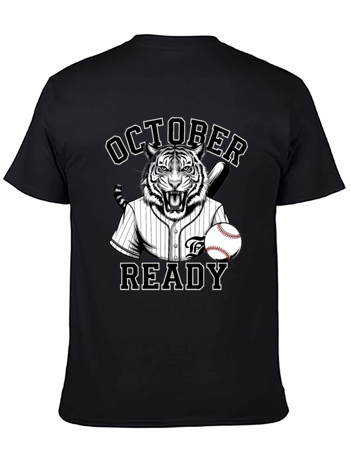 October Ready Baseball Tiger T-Shirt