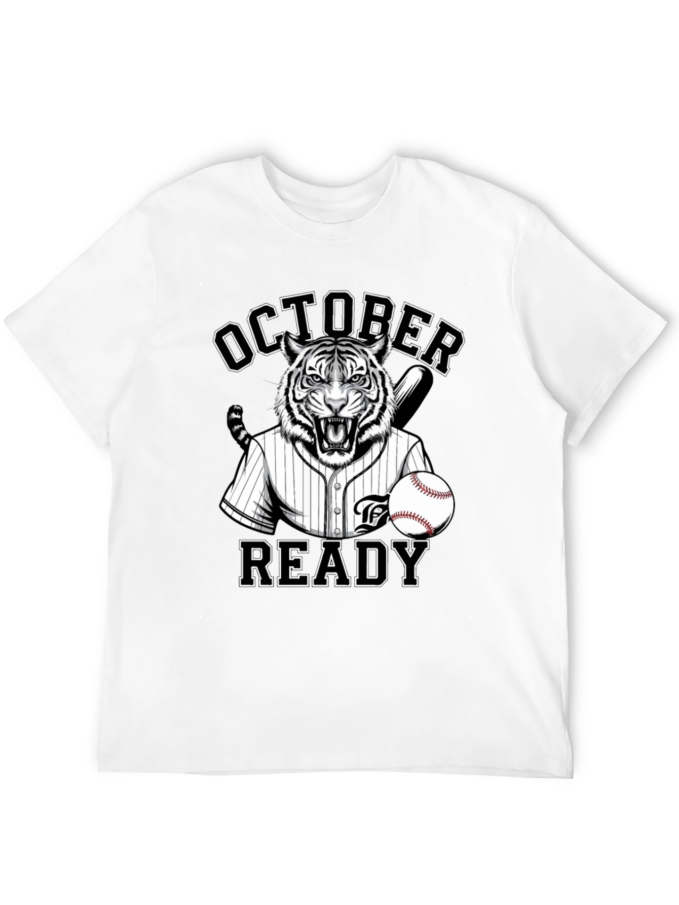 October Ready Baseball Tiger T-Shirt
