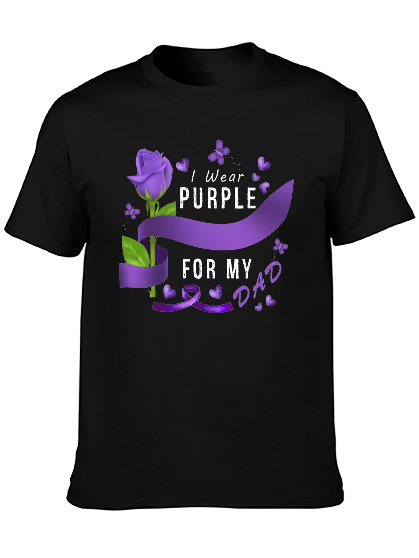 I Wear Purple for My Dad T-Shirt