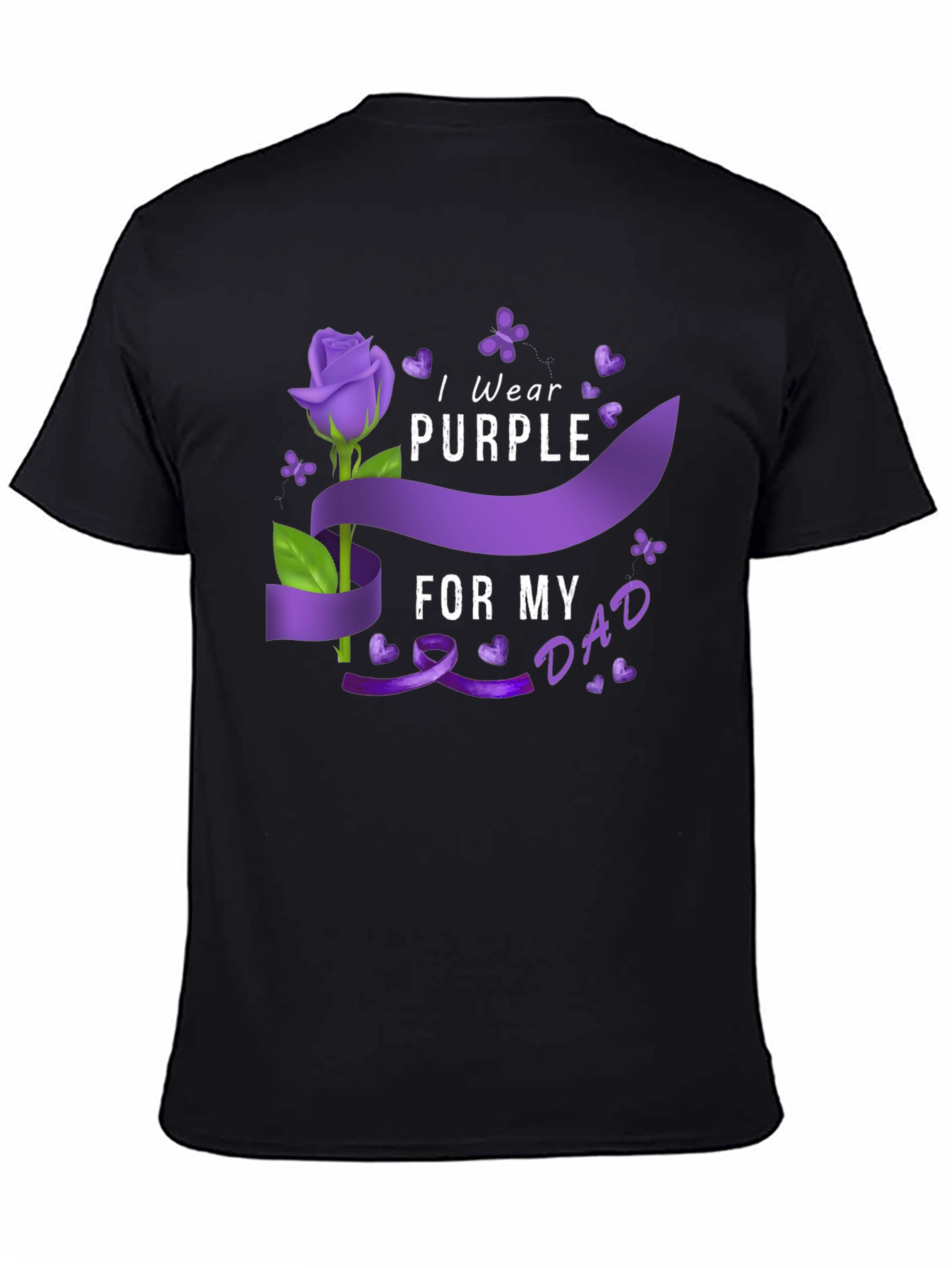 I Wear Purple for My Dad T-Shirt