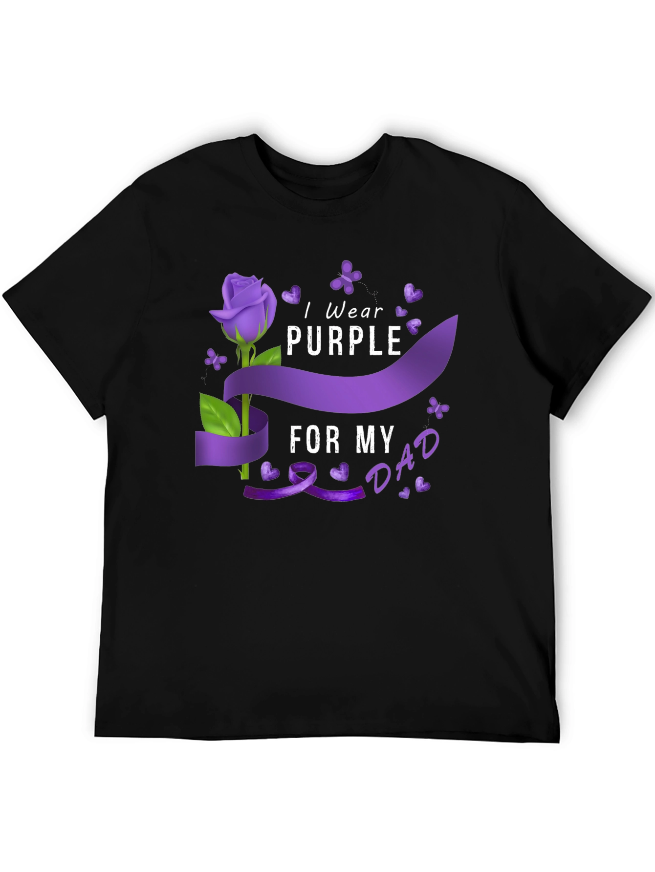 I Wear Purple for My Dad T-Shirt